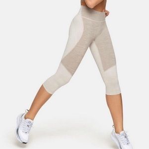 Outdoor Voices Tech Sweat Leggings Cropped XL Tan